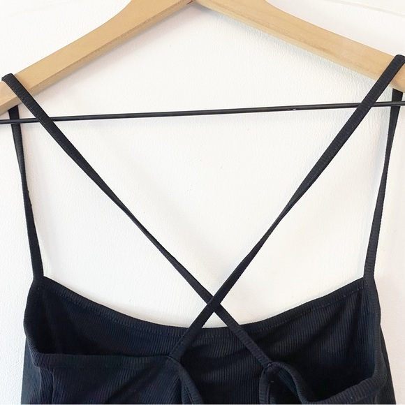 WeWoreWhat Black Strappy Crisscross Tank Top NEW - Picture 8 of 9